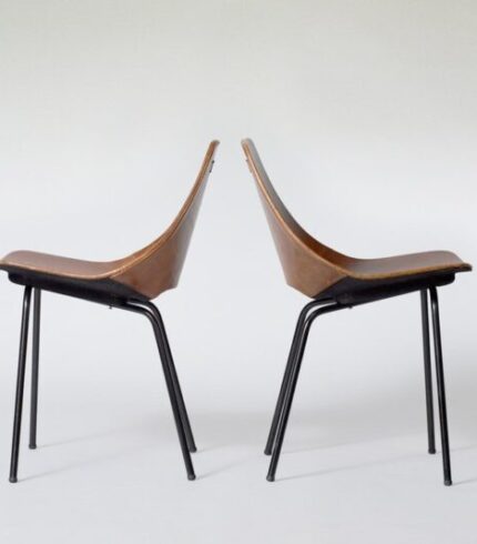 mid-century-modern-french-tonneau-brown-leather-metal-dining-chairs-by-pierre-guariche-for-maison-du-monde-1950s-set-of-2-2.jpg